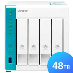 TS-431P3 48TB Qnap - NAS 4 baias SATA com Criptografia