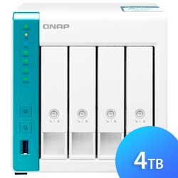 TS-431P3 4TB Qnap - NAS 4 baias SATA com Criptografia