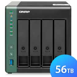 TS-431X3 56TB Qnap - NAS Storage p/ HDs ou SSD SATA