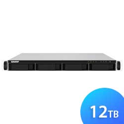 TS-432PXU 12TB Qnap - Rackmount NAS 1U 4 baias SATA