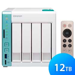 TS-451A 12TB Qnap - Servidor NAS 4 baias Desktop SATA