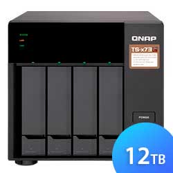 TS-473 12TB Qnap - Storage NAS 4 baias p/ HDs SATA