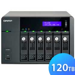 TS-670 120TB Qnap - Storage NAS 6 baias SATA