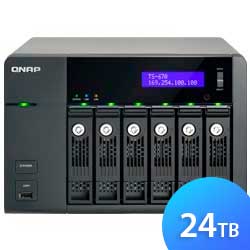 TS-670 24TB Qnap - Storage NAS 6 baias SATA