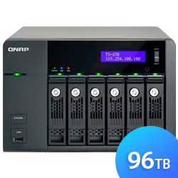 TS-670 96TB Qnap - Storage NAS 6 baias SATA