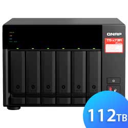 TS-673A 112TB Qnap - Storage NAS 6 Baias até 144TB Desktop p/ HDD SSD SATA