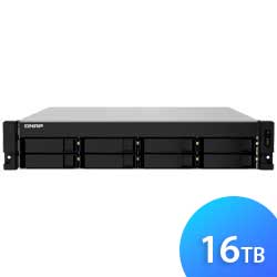 Storage NAS 8 Baias Rackmount SATA/SSD - TS-832PXU 16TB Qnap