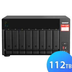 TS-873A 112TB Qnap - Storage NAS 8 baias SATA/SSD