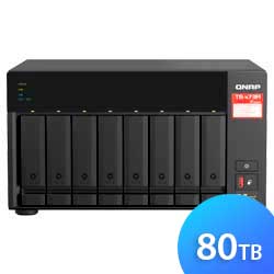 TS-873A 80TB Qnap - Storage NAS 8 baias SATA/SSD