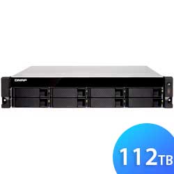 TS-883XU-RP 112TB Qnap - Storage NAS 8 baias SATA/SSD