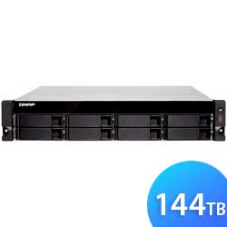 TS-883XU-RP 144TB Qnap - Storage NAS 8 baias SATA/SSD