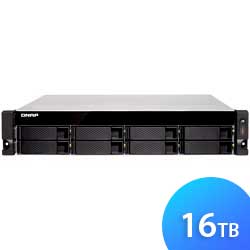 TS-883XU-RP 16TB Qnap - Storage NAS 8 baias SATA/SSD
