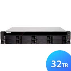 TS-883XU-RP 32TB Qnap - Storage NAS 8 baias SATA/SSD