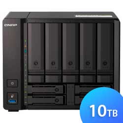 TS-h973AX 10TB Qnap - Hybrid Flash Storage p/ hard disks ou memórias SSD SATA