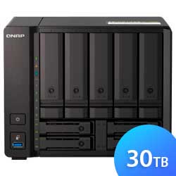 TS-h973AX 30TB Qnap - Hybrid Flash Storage p/ hard disks ou memórias SSD SATA