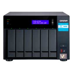 TVS-672N Qnap - Storage NAS 6 baias SATA/SSD até 96TB