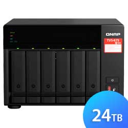 Qnap TVS-675 24TB - Storage NAS 6 Baias SATA/NVMe