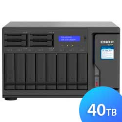 TVS-h1288X 40TB Qnap - Storage NAS SSD SATA Externo ZFS