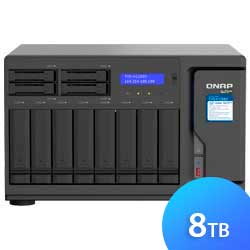 TVS-h1288X 8TB Qnap - Storage NAS SSD SATA Externo ZFS