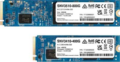 Combinação com o SSD NVMe da série Synology SNV3000