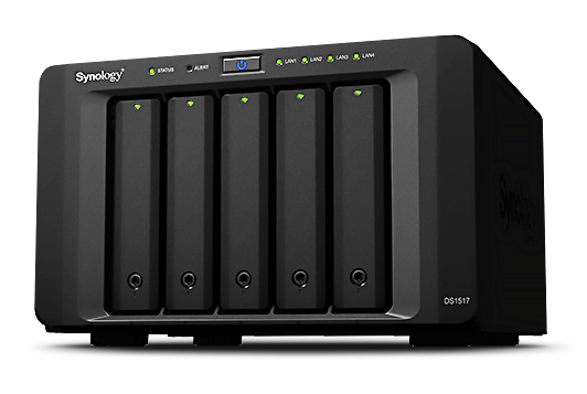 Synology DiskStation DS1517 30TB, velocidade e armazenamento escalável