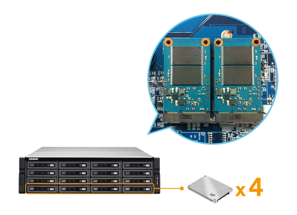 Slot interno mSATA para cache