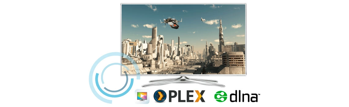 Transmita mídia via DLNA, AirPlay, Chromecast e Plex