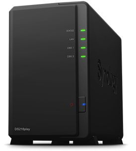 Synology DS216play Diskstation, um NAS 2 baias até 16TB