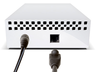 O HD network LaCie é fácil de instalar