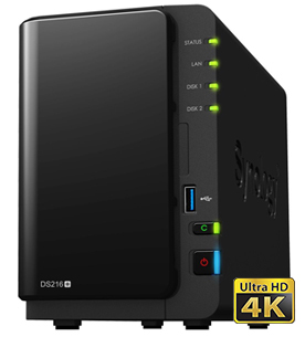 Synology DS216+, Storage NAS 2 Baias 2TB