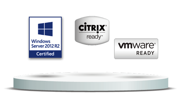 Storage para virtualização com certificação VMware e Citrix