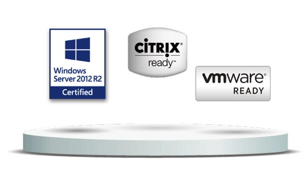 Storage para virtualização com certificação VMware e Citrix