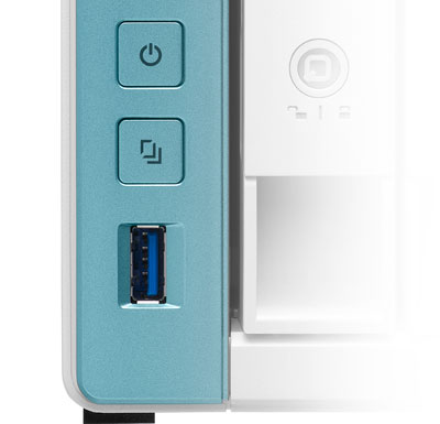 One-touch copy, o botão para backup automático de dados via USB