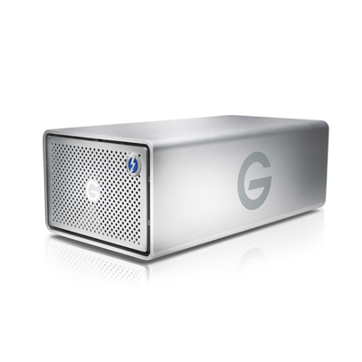 G-RAID 2bay 8TB - Mais velocidade com a conexão Thunderbolt 3