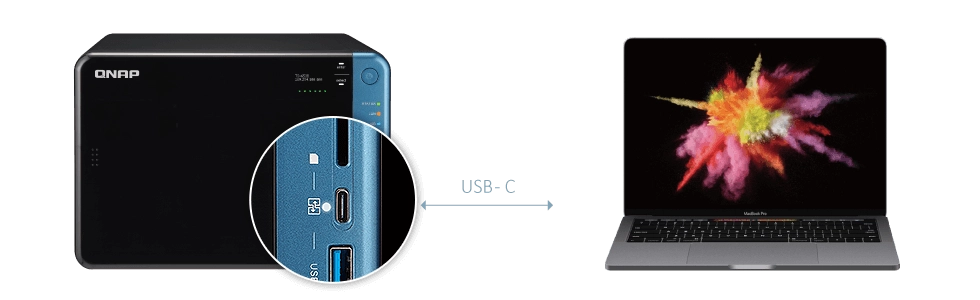 Storage NAS 56 baias com acesso direto aos arquivos via USB-C