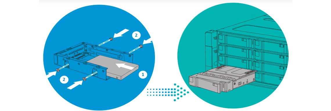 Adaptador de unidade SAS de 6 Gbps para SATA para instalar SSDs de 2,5 polegadas