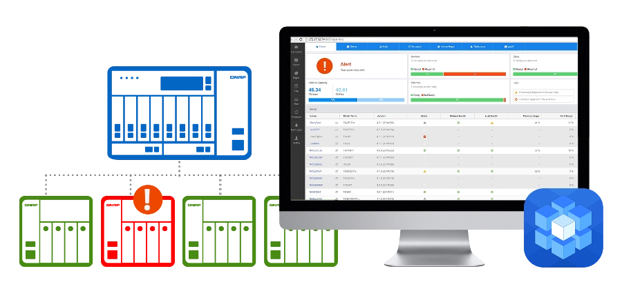 Administração de múltiplos NAS Qnap a partir de um só local