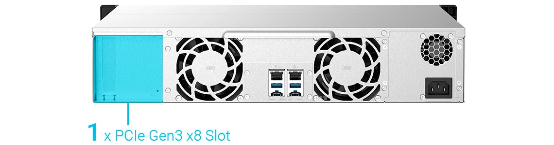 Alta capacidade de I/O com expansão PCIe