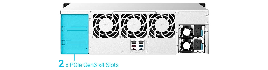 Alta capacidade de I/O com expansão PCIe