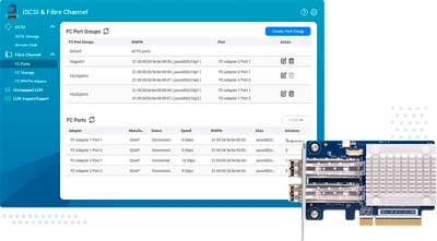 Ambiente Fibre Channel SAN acessível