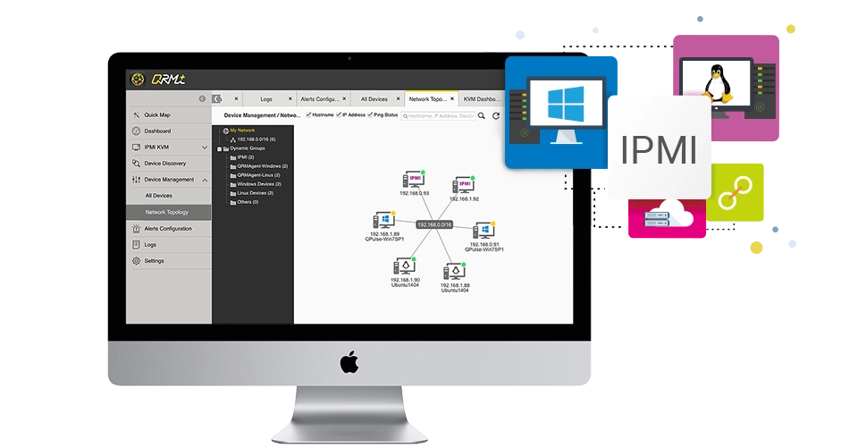 Aplicativo para gerenciamento de rede QRM+