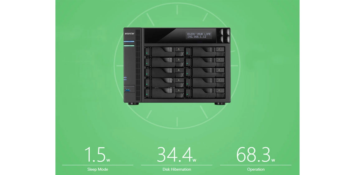 Asustor AS6210T, um 10 Bay NAS disponível 24/7