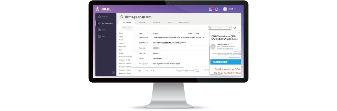 Backup do Google G Suite e do Microsoft 365