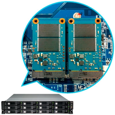 Cache interno opcional para aceleração de I/O