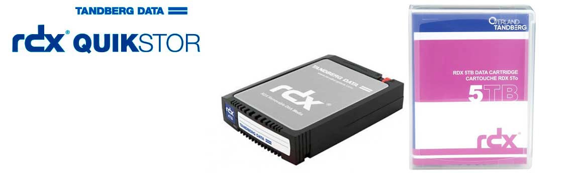 Cartucho RDX QuikStor de 5TB Tandberg