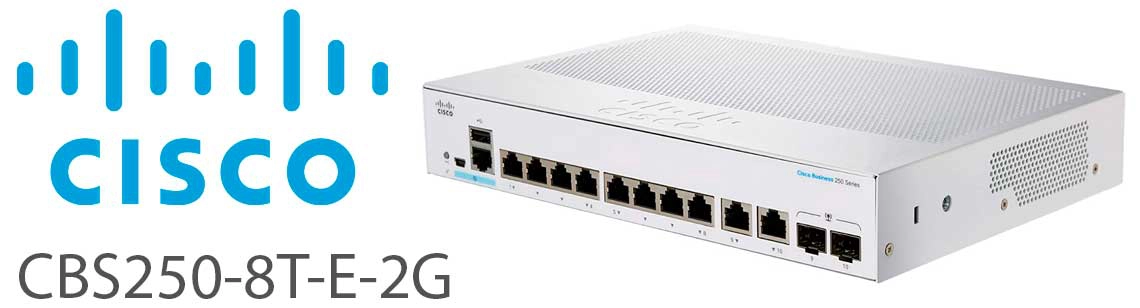 Cisco Business Switch CBS250-8T-E-2G