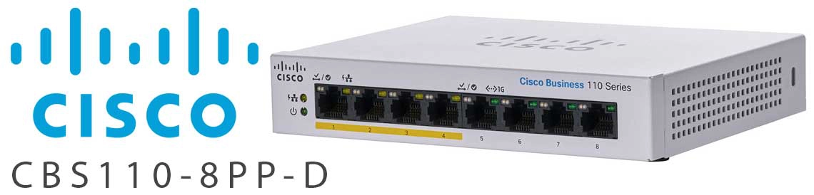 Cisco CBS110-8PP-D, um switch 8 portas fácil de operar