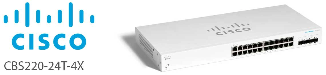 Cisco CBS220-24T-4X, um switch 24 portas PoE fácil de operar