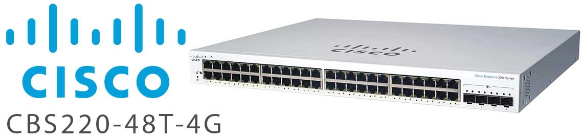 Cisco CBS220-48T-4G, um switch 48 portas fácil de operar