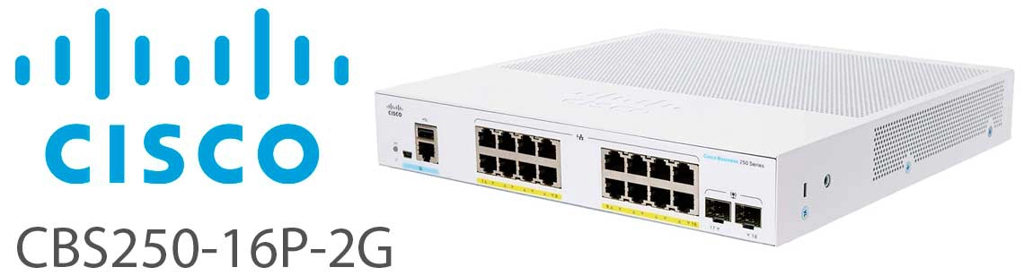 Cisco CBS250-16P-2G, um switch PoE com 16 portas fácil de operar
